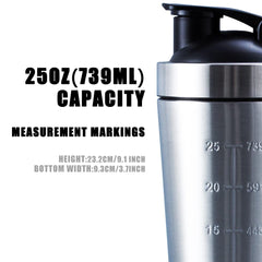 VALESKA shaker lid leak-proof design keeps drinks secure during travel.