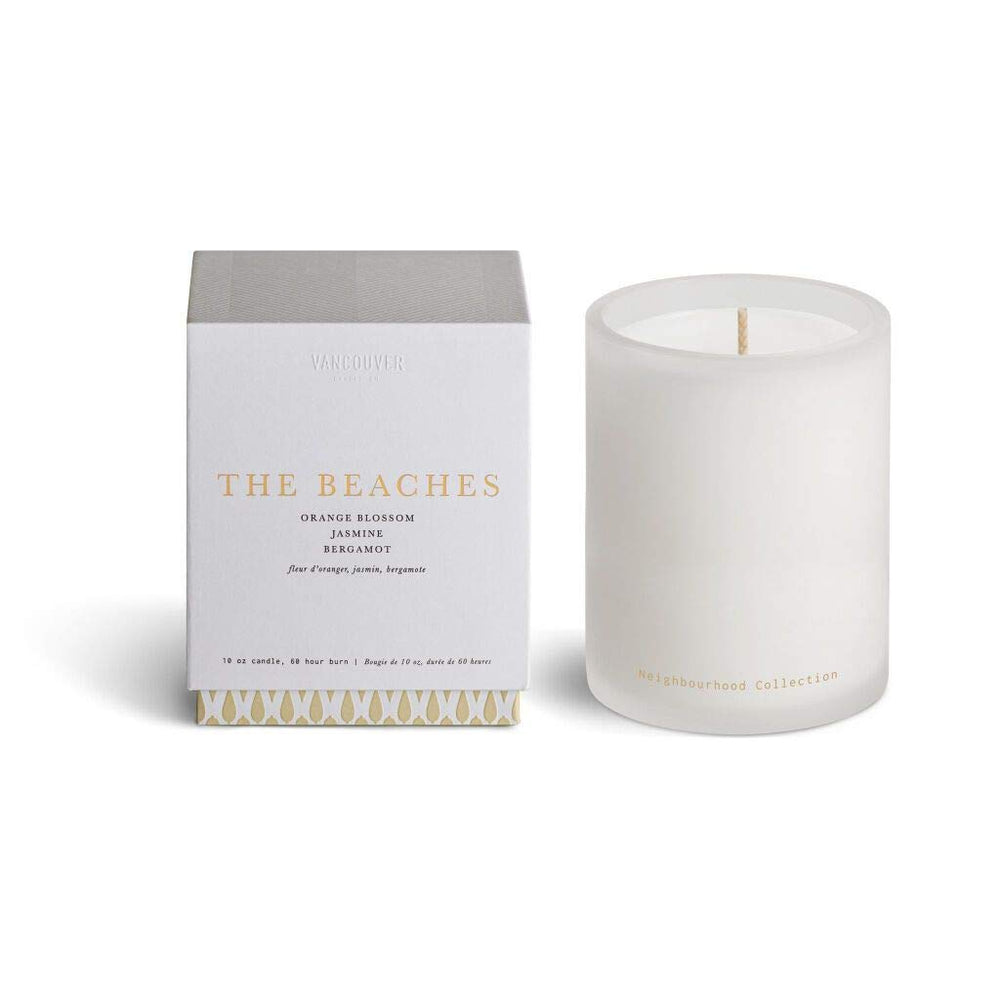 Vancouver Candle Co The Beaches Neighborhood Candle jar with clean burn and natural aromas.