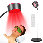 VARIPOWDER red light therapy face lamp setup for at-home skincare routine