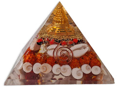 Vastu Handicrafts Laxmi Yantra Pyramid front view for focus and positive energy during rituals