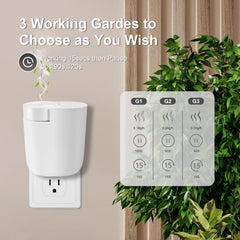 Vasysvi diffuser with 90° rotatable plug fits power strips without blocking sockets
