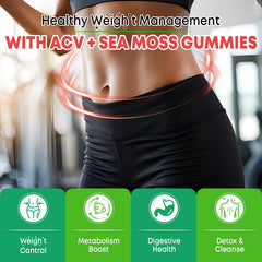 Vazatisi label close-up highlighting sea moss and other ingredients for nourishment.