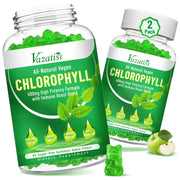 Vazatisi Chlorophyll Gummies bottle front for daily energy and freshness