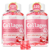Vazatisi collagen gummies strawberry 2-pack bottle for easy daily beauty support.