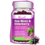 Vazatisi elderberry gummies bottle with blueberry flavor for convenient daily wellness.