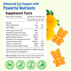 Vazatisi gummies on a table highlighting blue light protection after screen time.