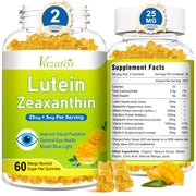 Vazatisi Eye Vitamins bottle showing lutein and zeaxanthin for daily eye support.