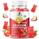 VCCHUYH calcium citrate gummies bottle for convenient daily calcium support