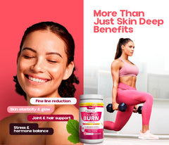 Powder dissolving smoothly in liquid with VDA Supplements Multi VDA Collagen Burn