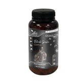 Ved GarliTus odorless fermented garlic capsules shown in bottle for daily use.