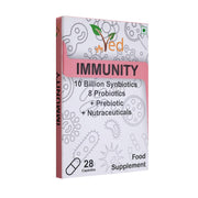 Ved Immunity Complex bottle front view highlighting 10B CFU for daily gut support.