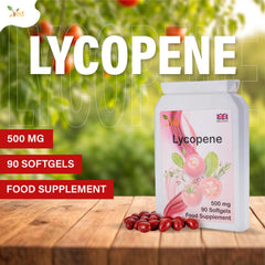 Ved Lycopene 500 mg label shows potency for daily use.