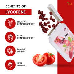 Ved Lycopene softgels close-up for easy daily swallowing.