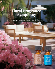 VEDA TINDA SCENT diffuser atomization technology in action for true aromatherapy.