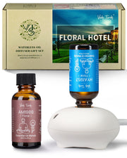 VEDA TINDA SCENT waterless diffuser unit creates a calming floral ambiance