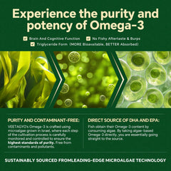 VEETAGYO omega-3 gummies with DHA 600mg and EPA 400mg per serving