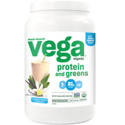 Vega Organic Protein & Greens Creamy Vanilla scoop fuels your day with plant-based protein