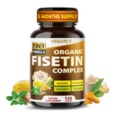 VEGATOT Fisetin Complex bottle with 7-in-1 blend for daily wellness