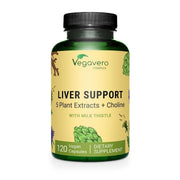 Vegavero Liver Support bottle for daily plant-based detox.