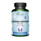 Vegavero Thyroid Support bottle front view for daily wellness.