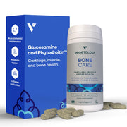 VEGETOLOGY Bone Care bottle front shows vegan joint support blend