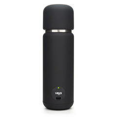 Vejo 12oz electric shaker cap closeup for secure, on-the-go mixing.