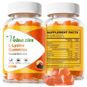 Velna zivs Lysine gummies bottle front view for convenient daily immune support.