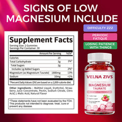 Velna Zivs packaging shows adults taking two gummies per day