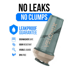 VELOMIX 2-pack bottle lid close-up showing secure seal