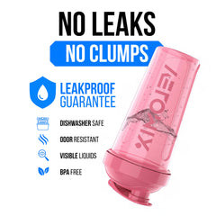 VELOMIX leak-proof seal close-up ensuring spill-free workouts
