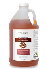 Velona Castor Oil Turkey Red bottle, pure amber oil ideal for skin care formulations