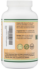 Velvet bean source visual emphasizes natural origins and clean ingredients.