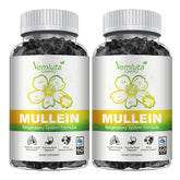 Vemluta Mullein Gummies 3000mg bottle highlighting lung support and flavor