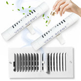 Vent Scent installation on vent register enables easy whole-home diffusion.