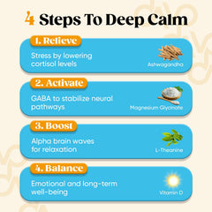 Glass of prepared Calm Drink Mix with water and ice for a calming moment.