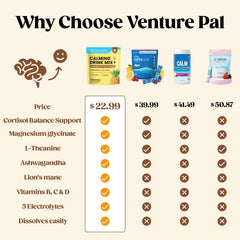 Venture Pal scoop and sachets for on-the-go relaxation.