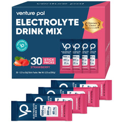 Venture Pal high-sodium electrolyte packet closeup for on-the-go hydration.