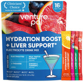 Venture Pal hydration packets box front for on-the-go hydration.