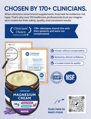Venture Pal magnesium lotion cream swirl on skin suggests soothing post-activity relief