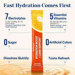 Venture Pal powder dissolving into water for quick refreshment.