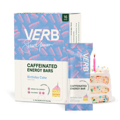Verb Birthday Cake energy bar hero image showing portable energy for busy days