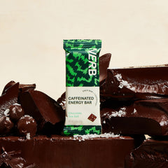 Verb Energy Bar ingredients display gluten-free oats and peanut butter for clean fuel.