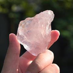 Verdalith rose quartz rough crystal for home display and crafts