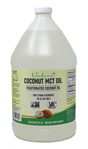 Verdana Coconut MCT Oil bottle close-up for pure coconut-based MCT oil.