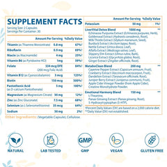 Verdanthus detox bottle label close-up showing natural blend for detox support.