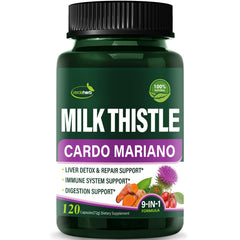 Verdeherb Berberine with Milk Thistle bottle for daily liver support.