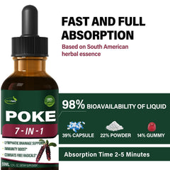 Verdeherb Poke Drops label closeup highlighting the herbal blend and quality cues.
