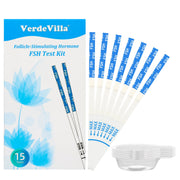 VerdeVilla menopause test strip pack for at-home screening convenience.