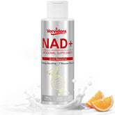Vervidora liposomal NAD+ bottle being poured for easy daily energy support.