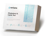 Verisana cholesterol test kit front view for at-home sampling